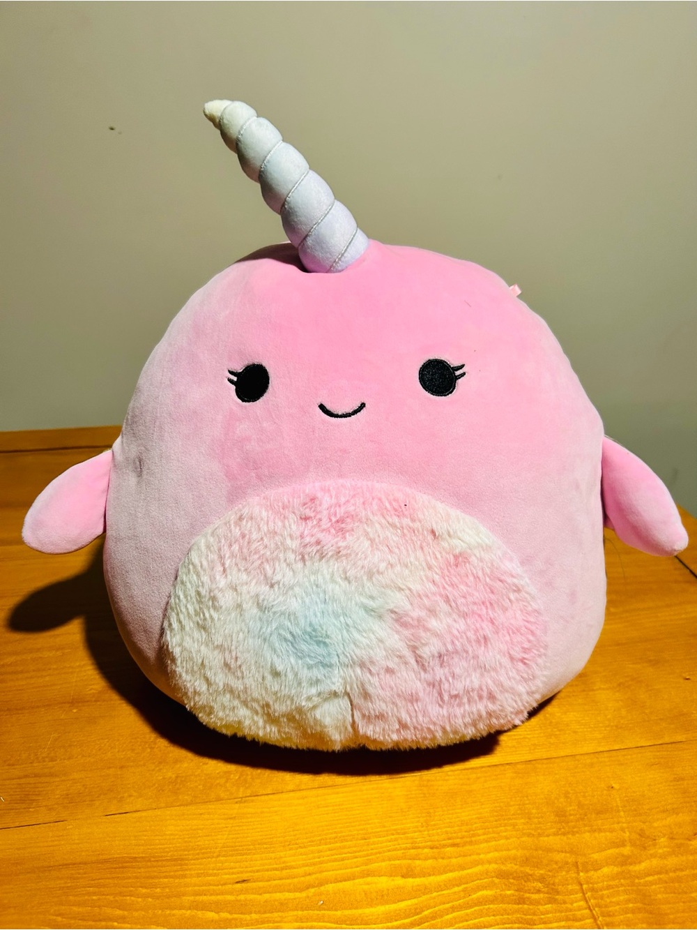 Pink Narwal Squishmallow 12 inch plush